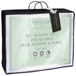 Downland - Duck Feather Down All Seasons 15 Tog Duvet-Kingsize